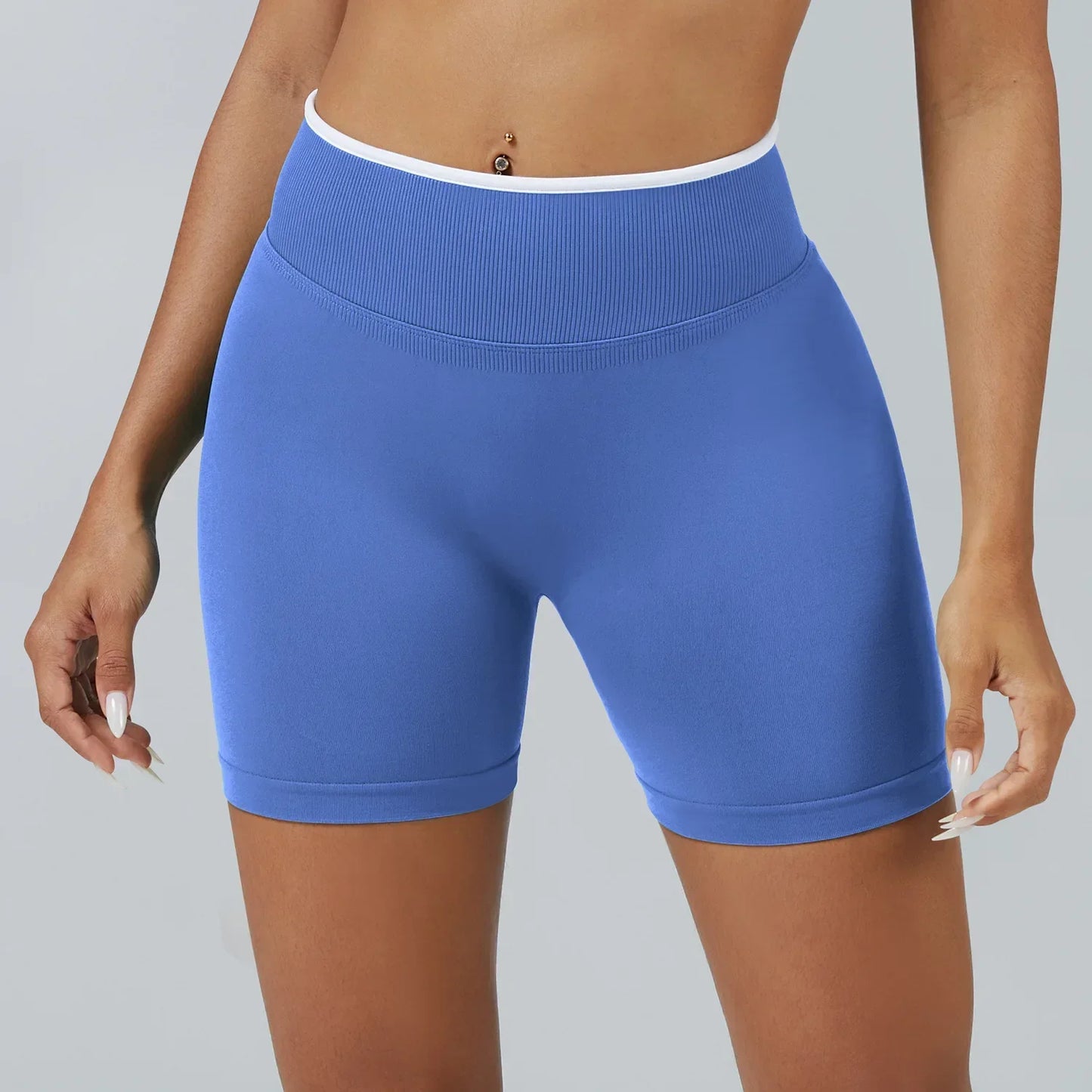 Women’s High Waist Seamless Yoga Shorts – Quick Dry Breathable Gym Fitness Sportswear Training Shorts