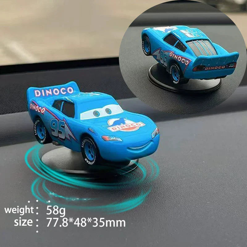 Car Dashboard Ornament — Lightning McQueen & AE86 Drift Rotating Auto Decoration for Center Console