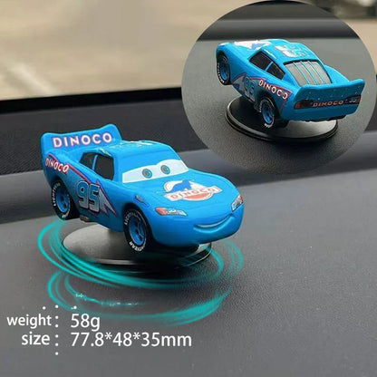 Car Dashboard Ornament — Lightning McQueen & AE86 Drift Rotating Auto Decoration for Center Console
