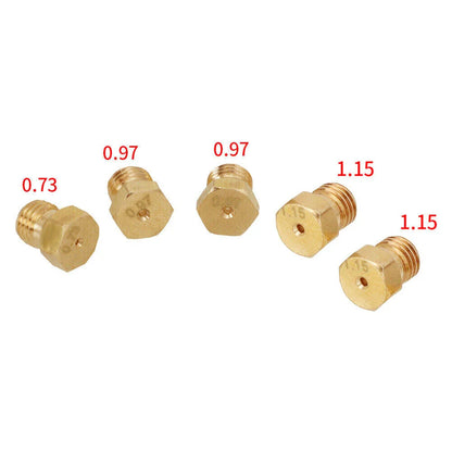 5PCS Burner Gas Conversion Kit – M6 X 0.75 Thread Nozzles for Natural Gas to LPG Hob, Kitchen Parts