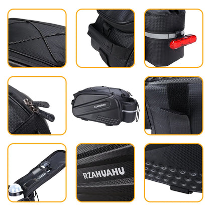 Large Capacity Bike Bag — Waterproof Bicycle Rear Carrier Pannier, Shoulder Handbag & Trunk Saddle Bag