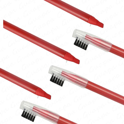 2PCS Professional Microblading Brow & Lip Contour Pens — Waterproof Permanent Tattoo Eyebrow and Red Lip Makeup Tint Pens