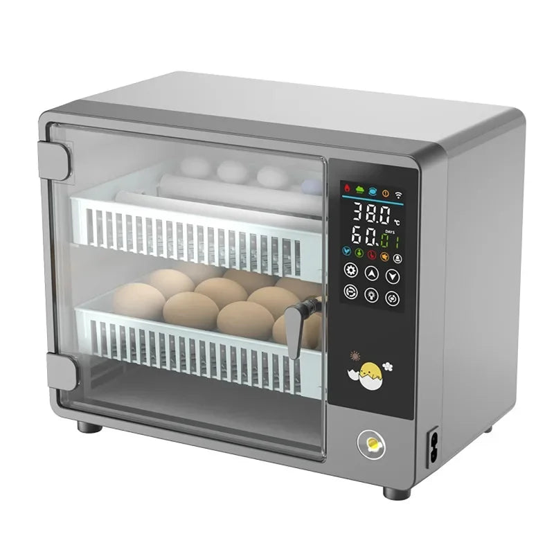 24-Egg Automatic Incubator — Touch Control Hatchery Machine for Chicken, Duck, Quail & Bird Eggs