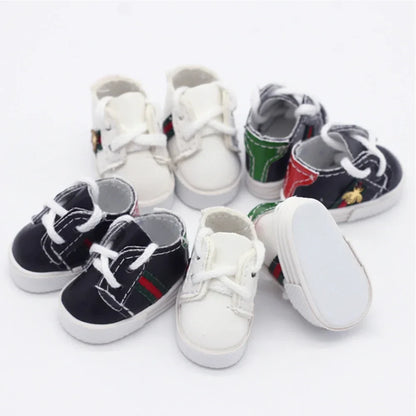 Labubu Doll Sports Shoes 4x1.8cm – Multiple Styles DIY Leather Replacement Shoes & Accessories