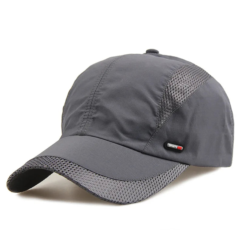 2024 Summer Sports Cap – Men’s and Women’s Quick-Dry Baseball Snapback, Running, Golf, Kpop Solid Mesh Hat