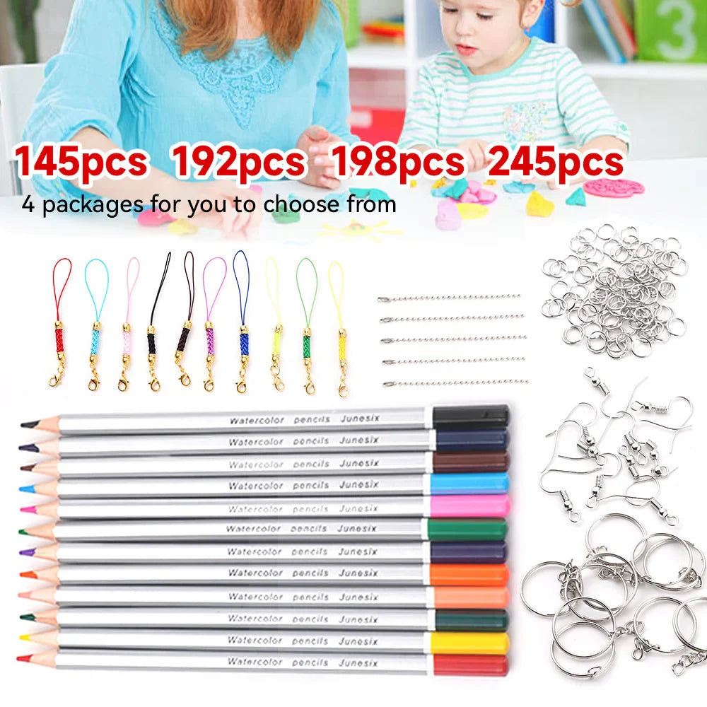 Heat Shrink Plastic Sheets Set – DIY Shrinky Art Film for Keychains, Ornaments & Scrapbooking Crafts