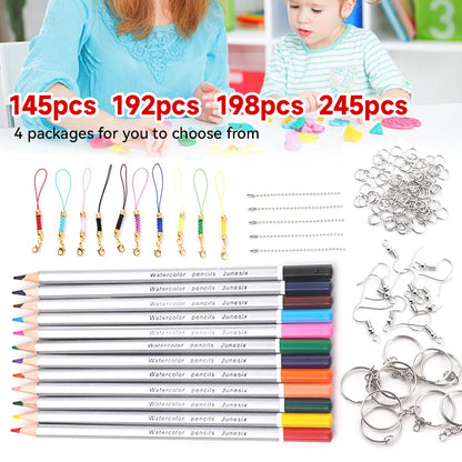 Heat Shrink Plastic Sheets Set – DIY Shrinky Art Film for Keychains, Ornaments & Scrapbooking Crafts