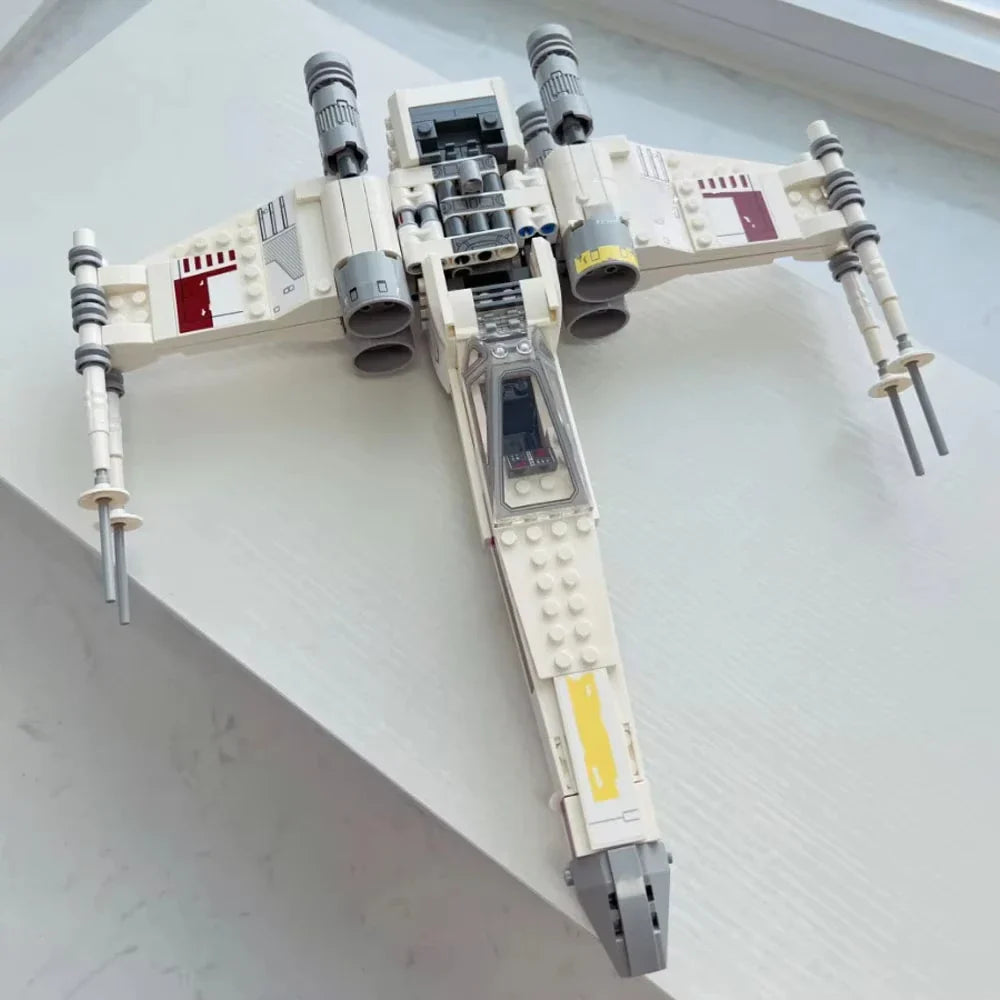 MOC 75301 Space Wars X-Wing Fighter Building Block – Model Bricks Toy for Kids & Adults, Birthday & Christmas Gift
