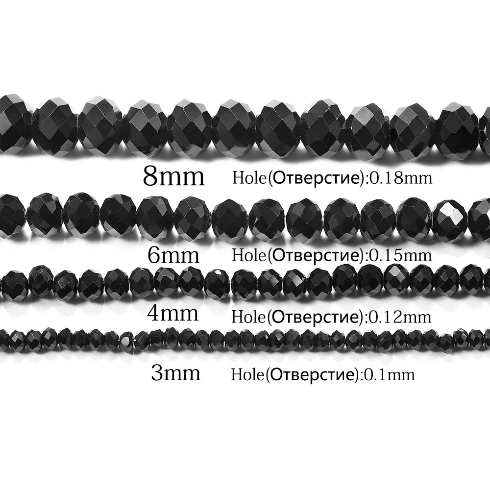 70–300pcs Czech Crystal Glass Beads Set (3–8mm) – Faceted Translucent Colorful Spacer Beads for DIY Jewelry, Bracelets & Craft Making