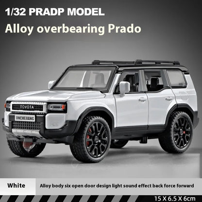 1:32 Toyota Prado Land Cruiser Alloy Diecast Model Car – Off-Road Toy for Kids & Collectible Gift