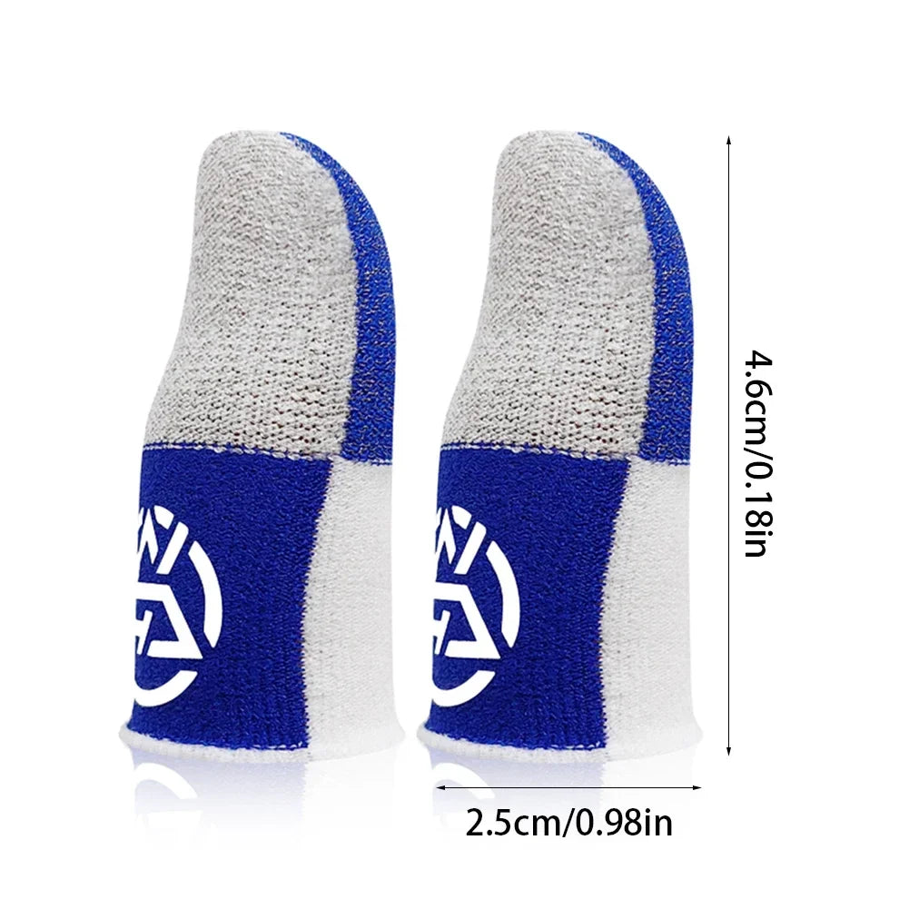 1-20 Pairs Mobile Gaming Finger Sleeves – Breathable, Sweatproof, Anti-Slip Thumb Gloves for Touchscreen Controllers, PUBG Game Finger Covers