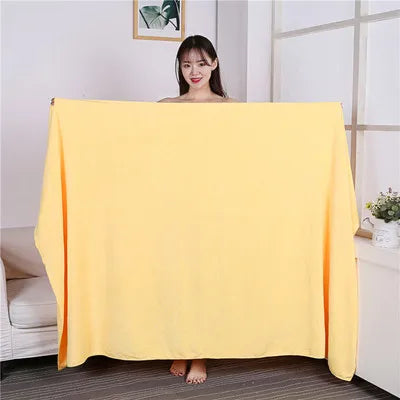Extra Large Microfiber Bath Towel – Super Absorbent, Quick-Drying Soft Towel for Hotel, Spa, Sauna & Sports