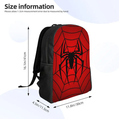 Custom Spider-Man Web Backpack – Water-Resistant School & College Bag for Men and Women