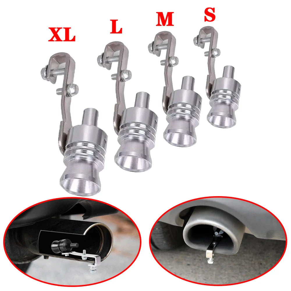 Universal Aluminum Turbo Whistle – Car Exhaust Muffler Sound Simulator Blow-Off Valve Turbo Noise Enhancer Accessory