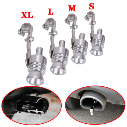 Universal Aluminum Turbo Whistle – Car Exhaust Muffler Sound Simulator Blow-Off Valve Turbo Noise Enhancer Accessory