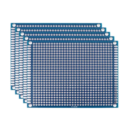PCB Prototype Boards - Double Sided Blue Circuit Boards for DIY Soldering Projects 5-10PCS