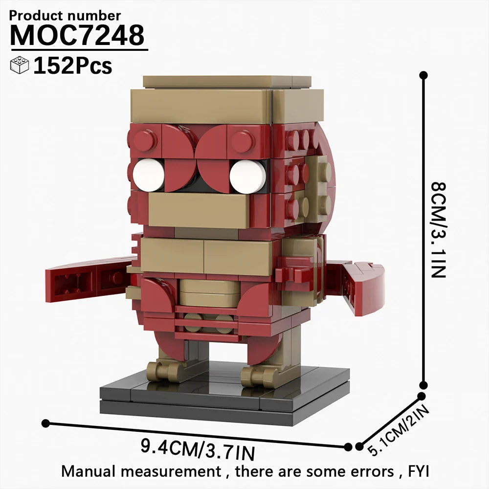 MOOXI Monster Demodog Stranger Things Figure Brickheadz Building Blocks Set – MOC Toy Gift