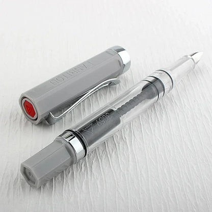 3059 Piston Fountain Pen – High-Quality Transparent Resin with EF/F Nib (0.38/0.5mm) for Business & Gift