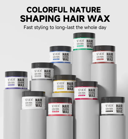 13-Color Halloween Hair Wax – 50g/120g DIY Temporary Hair Dye Cream for Men & Women, Party, Cosplay & Daily Use