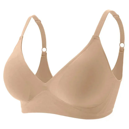 Latex Jelly Seamless Bras for Women – Wireless, Removable Padded Bralette, Comfortable One-Piece Brassiere for Sleep