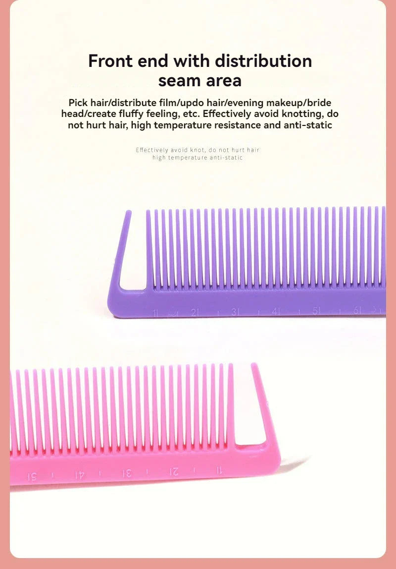 New Three-Piece Hair Brush Set – Sharp-Tail Comb, Three-Row Hair Comb, Steel Needle Mouse Tail Comb & Eyebrow Brush Tool