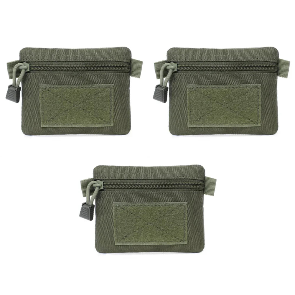 Outdoor Waterproof EDC Molle Wallet — Portable Travel Zipper Waist Pouch for Camping, Hiking & Hunting