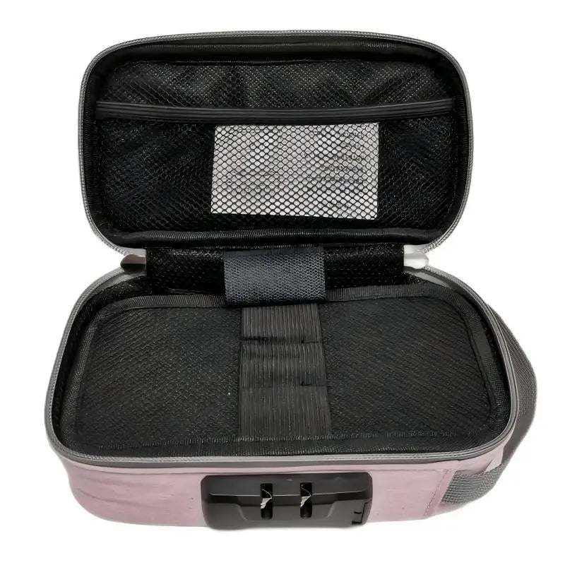 Smell Proof Storage Bag with Lock – Large Capacity Activated Carbon Odor Proof Portable Travel Organizer Bag for Pipes & Accessories