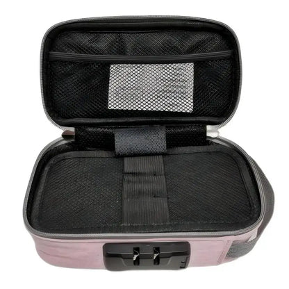 Smell Proof Storage Bag with Lock – Large Capacity Activated Carbon Odor Proof Portable Travel Organizer Bag for Pipes & Accessories