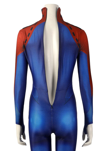 Superwoman Cosplay Costume – Supergirl Linda Danvers 3D Printed Spandex Bodysuit Zentai Suit for Girls Halloween