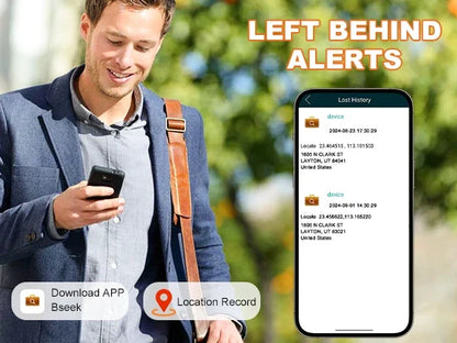 Smart Tracker Wallet for Men - GPS Finder Slim Wallet Gift for Dad, Birthday & Christmas 2025