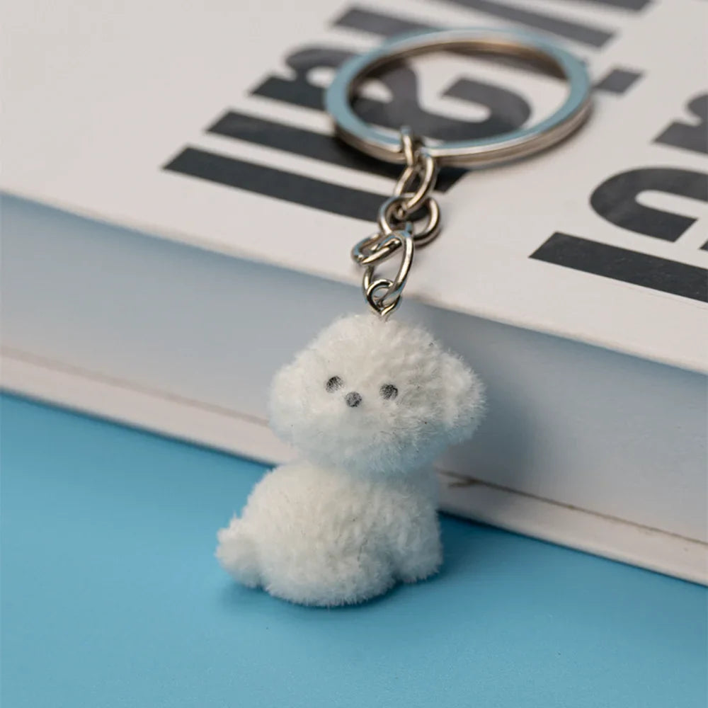 Cartoon Plush Koala Keychain – Cute Fluffy Doll Bag Pendant, DIY Keyring Charm Gift for Women