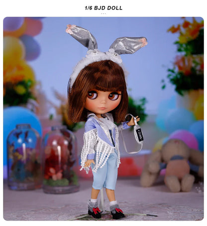 ICY DBS Blyth 1/6 Joint Doll – 30cm Tan Skin Matte Face BJD Girl Doll Toy Gift
