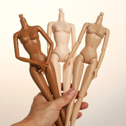 1/6 Supermodel Doll with Movable Joints – Flat Bangs Straight Hair Body & Head Accessories (White/Normal/Black Skin)