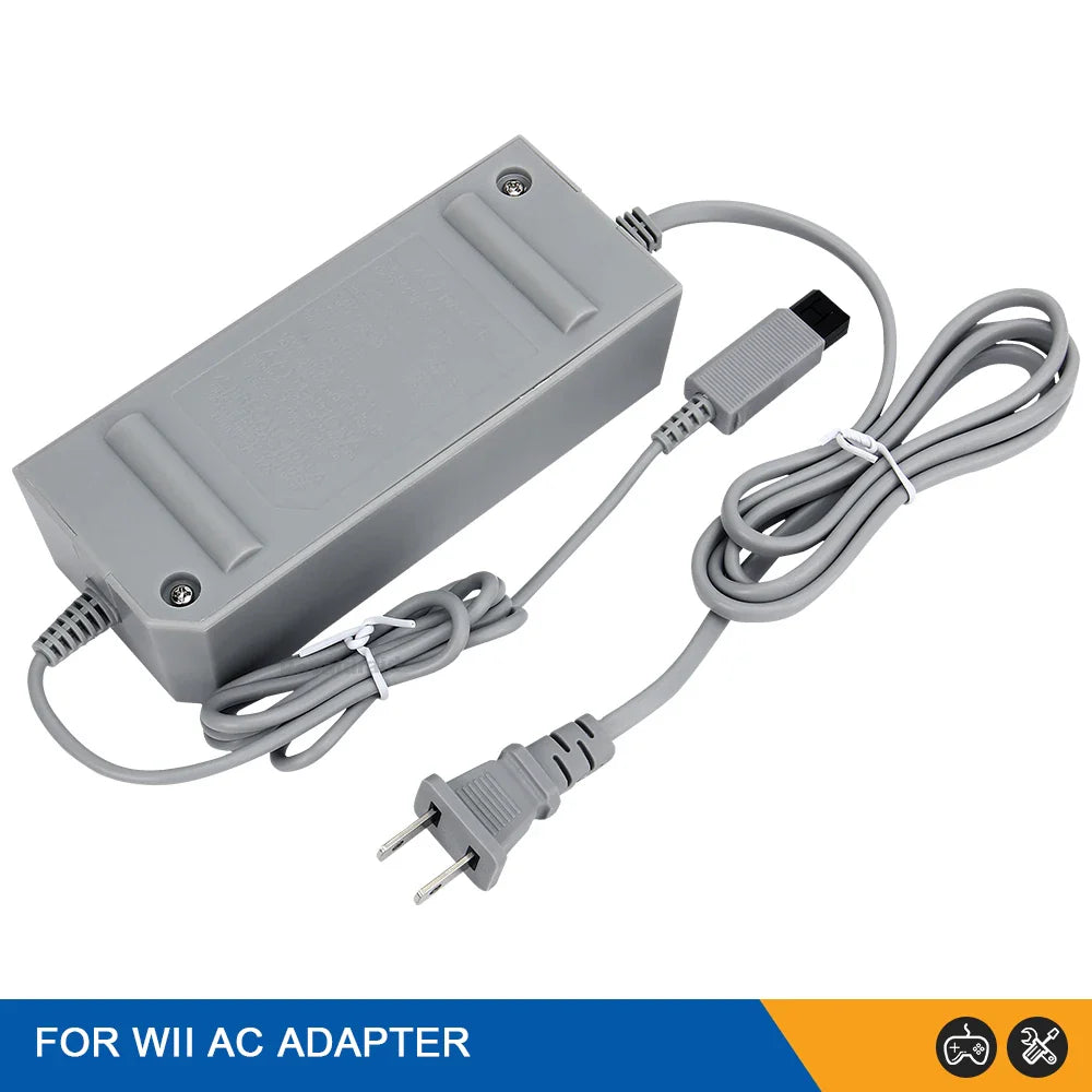 Nintend Wii AC Adapter 100-240V 12V 3.7A – EU/US Plug Wall Charger Power Supply
