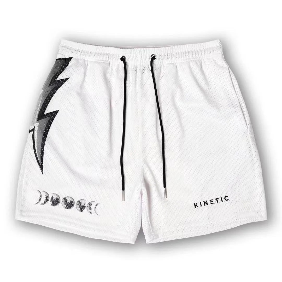 Kinetic Mesh Gym Shorts - Unisex Casual Fitness & Workout Shorts for Summer Sports