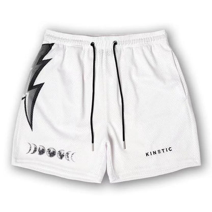 Kinetic Mesh Gym Shorts - Unisex Casual Fitness & Workout Shorts for Summer Sports