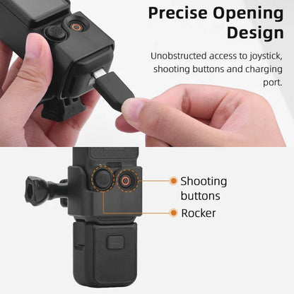 ABS Frame Adapter Mount for DJI OSMO Pocket 3 – Tripod Expansion for Backpack Clip, Bike Holder & Gimbal