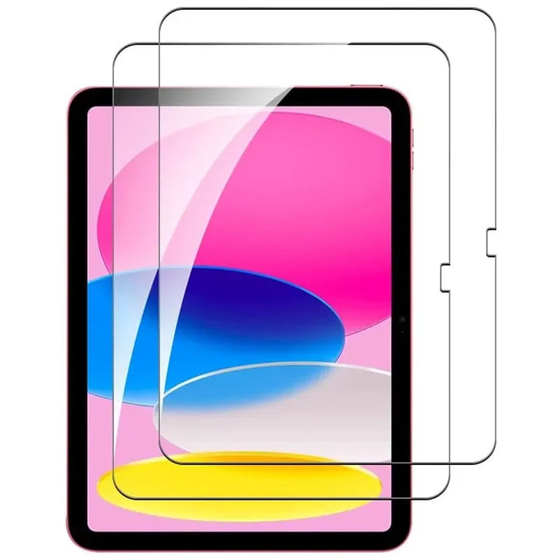 2PCS iPad 10th/11th Gen 10.9" 2025 Glass Screen Protector & Tablet Case for A16 A3354 A3355 A2696 A2757