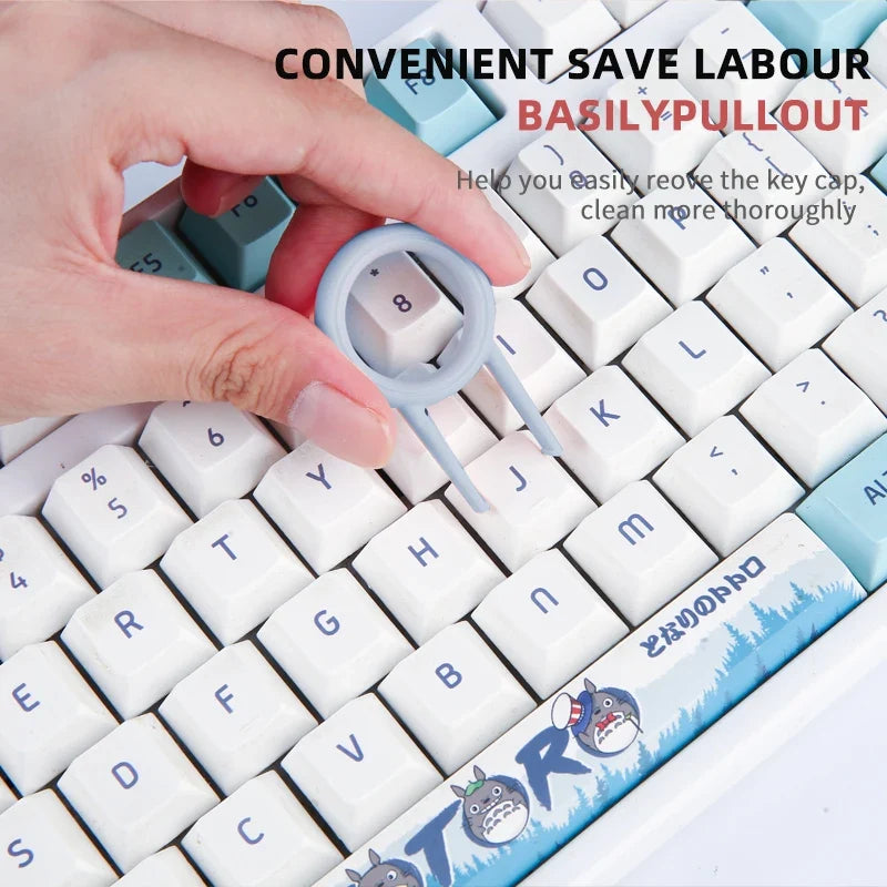 7-in-1 Keyboard Cleaning Kit - Earphone Cleaning Pen, Keycap Puller & Computer Dust Removal Tools
