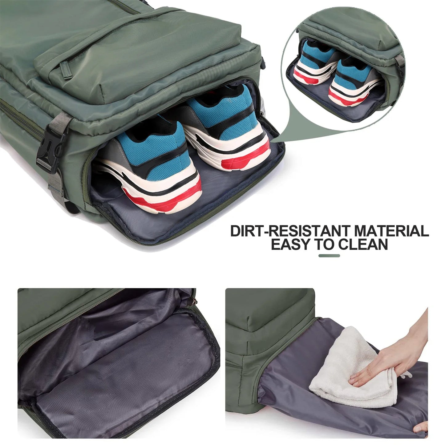 Waterproof Laptop Backpack for Women - Travel Leisure Backpack for Men - with Shoe Compartment for 15 Inch Computer