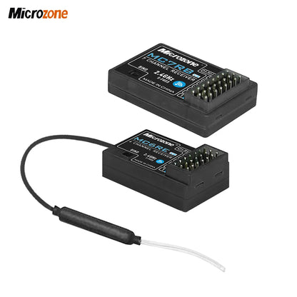 MicroZone MC6C-Mini V2 2.4G 6CH RC Controller — MC7RB Receiver for Fixed-Wing, Car, Boat & Airplane Toys