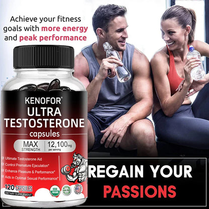 Male Strength Supplement – 12100mg Energy, Endurance & Muscle Support, Fatigue Relief Formula
