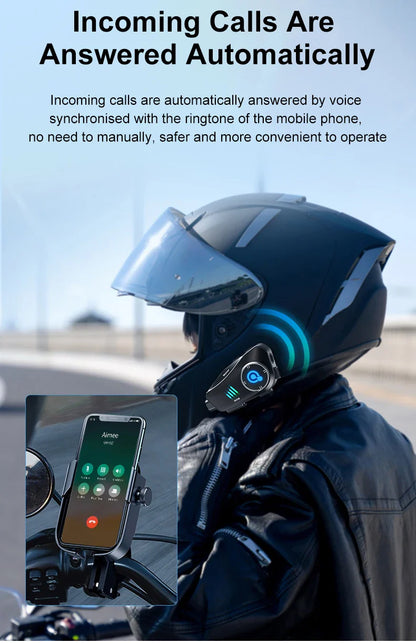 Q28 Motorcycle Helmet Bluetooth Headset — 1080P HD Wireless Camera with Super Wide-Angle Lens, WiFi, IP66 Waterproof Video Recorder