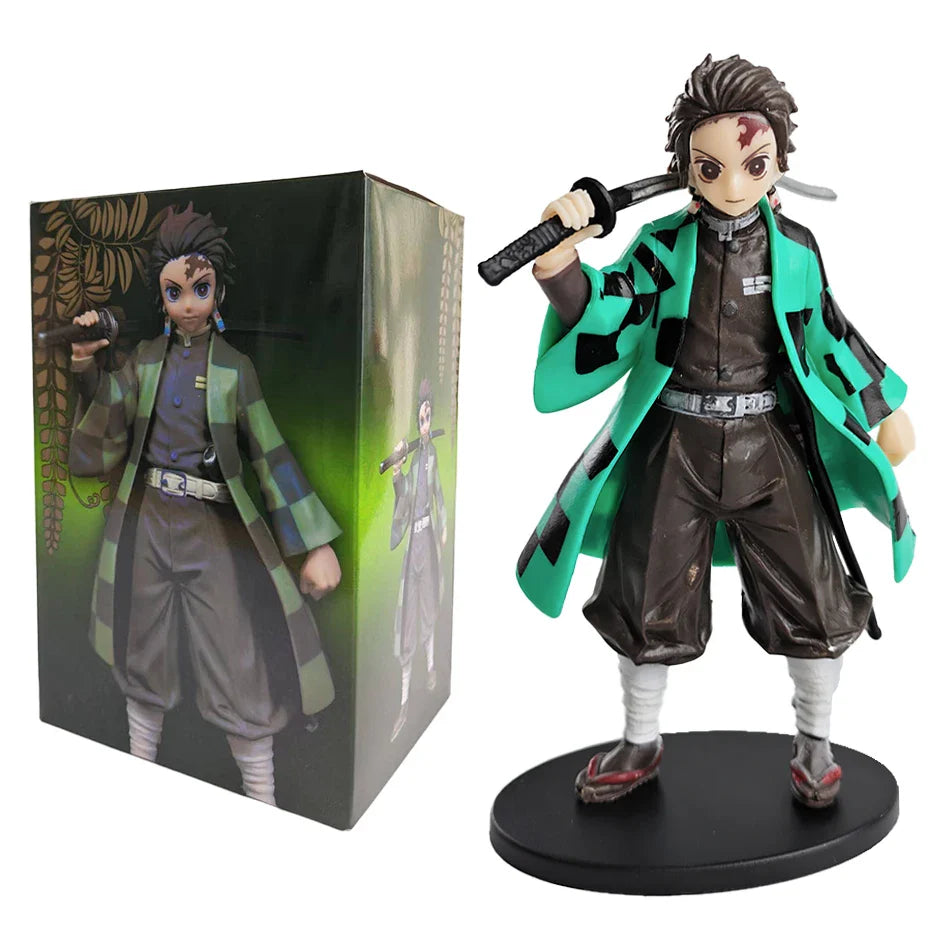 Demon Slayer Kimetsu No Yaiba Action Figures – Tanjirou, Zenitsu & Nezuko PVC Model Toys