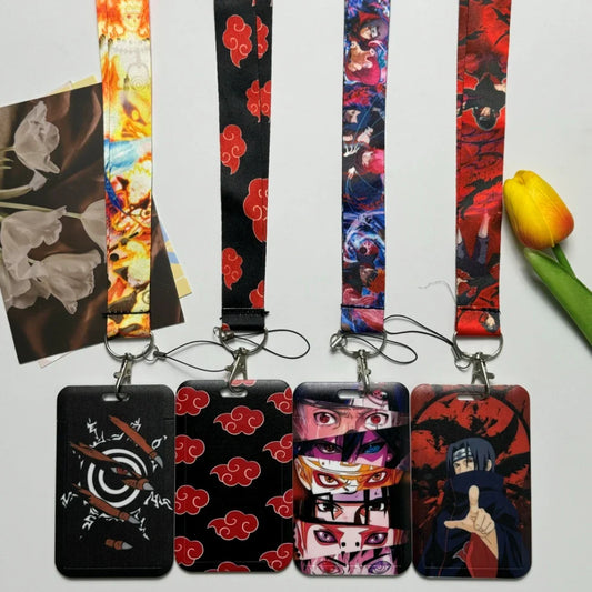 Japanese Anime Credential Holder Lanyard for Key, Card Badge, Gym Keychain Accessories