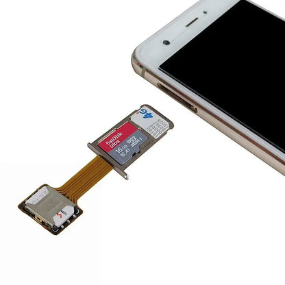 Dual SIM Extender Card Adapter – Micro SD TF Hybrid Slot for Nano SIM, Universal Android Phone Card Switch