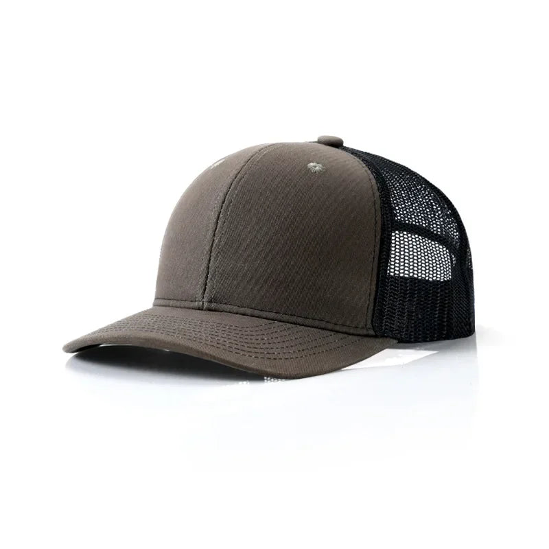 Custom Logo Snapback Hat - Embroidered Mesh Sports Cap for Men & Women, Adjustable Baseball Cap