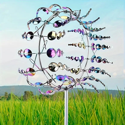 Creative Garden Windmill Decor — Unique Courtyard Lawn Kinetic Metal Rotator & Magical Wind Collector