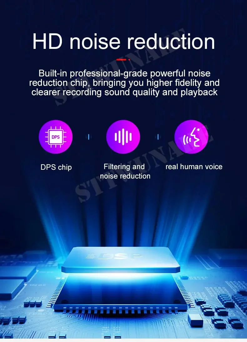 STTWUNAKE Mini Voice Activated Recorder – Built-in Magnet, Small Digital Audio Recording Device, Sound Dictaphone
