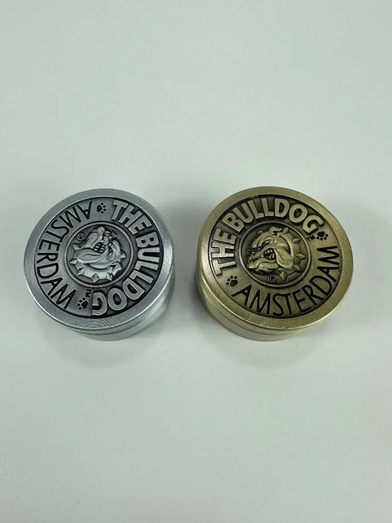 1.6/2-inch Dog Herb Grinder — 4-Layer Metal Manual Spice & Tobacco Mill for Smoking Accessories